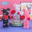 Xếp hình gấu bearbrick cầm hoa size to 55cm