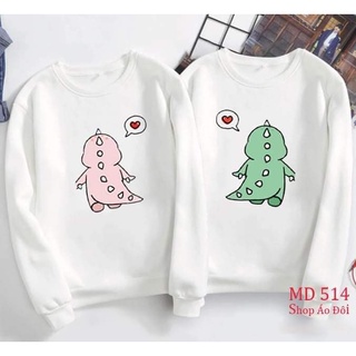 Áo Sweater Đôi Nam Nữ Tình Yêu Áo Đôi Mùa Đông Khủng Long Dễ Thương [Giá  Sĩ+ Chất Đẹp] | Shopee Việt Nam