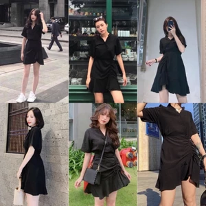 ĐẦM XINH RÚT DÂY PETTIE DRESS ĐỘC LẠ - ĐẦM XOÈ NHẸ PHÍA ĐUÔI