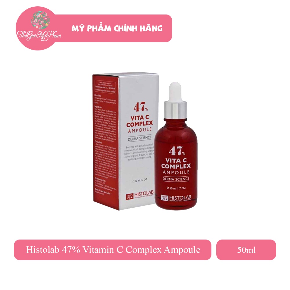 Tinh Chất Dưỡng Trắng Da Mờ Thâm Histolab 47 Vitamin C Complex Ampoule