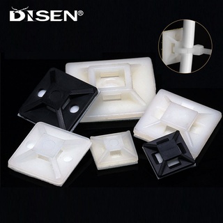 Loại HS Kẹp Cáp Tự Dính Dây Buộc Giá Đỡ Dây Có Thể Tháo Rời Gắn Kẹp Cố Định Giá Đỡ Để Bàn Dây Chốt Trắng Đen