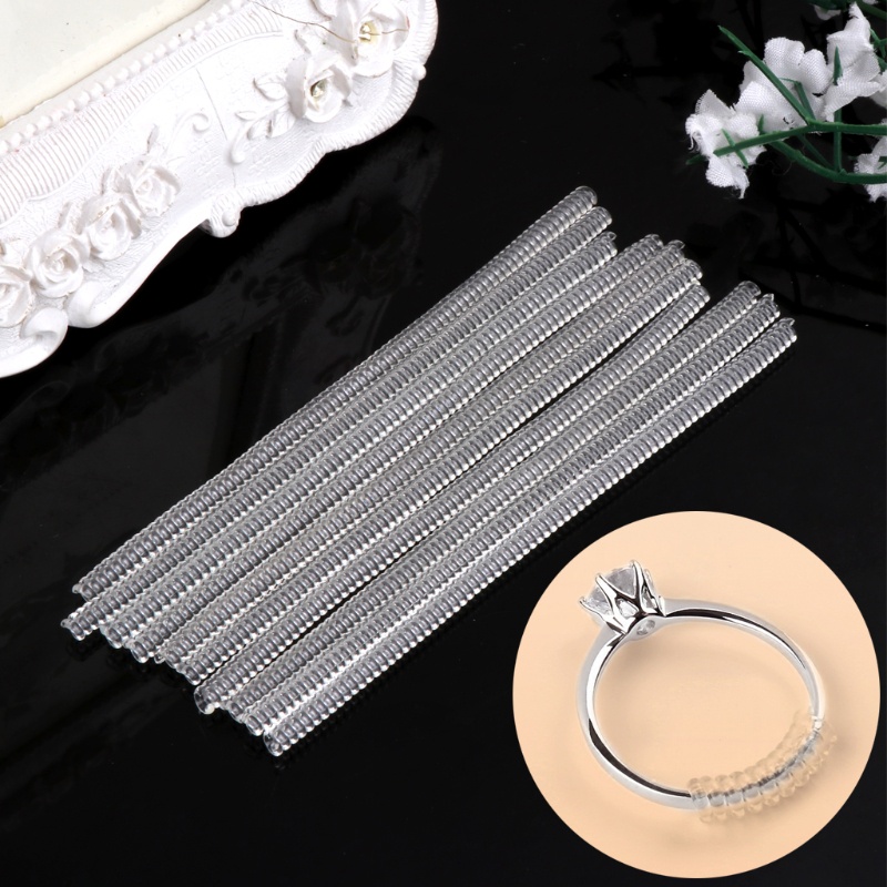 Wellb - 10 Chiếc Vòng Giảm Tốc Bảo Vệ Kích Thước Điều Chỉnh cho Nhẫn và Dây Chuyền
