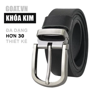 Thắt lưng nam GOAT CTLM0001-0017 khóa kim 3,5cm, Đen-Nâu, nhiều mẫu
