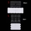 DAYBREAK 20 Chiếc Kẹp Đèn Mini Trong Nhà, Dải Có Thể Tháo Rời Kích Thước Mini Móc Dính Liền Mạch, Hư Hại Gắn Tường Miễn Phí Hư Hại Kẹp Đèn Treo Cáp Treo