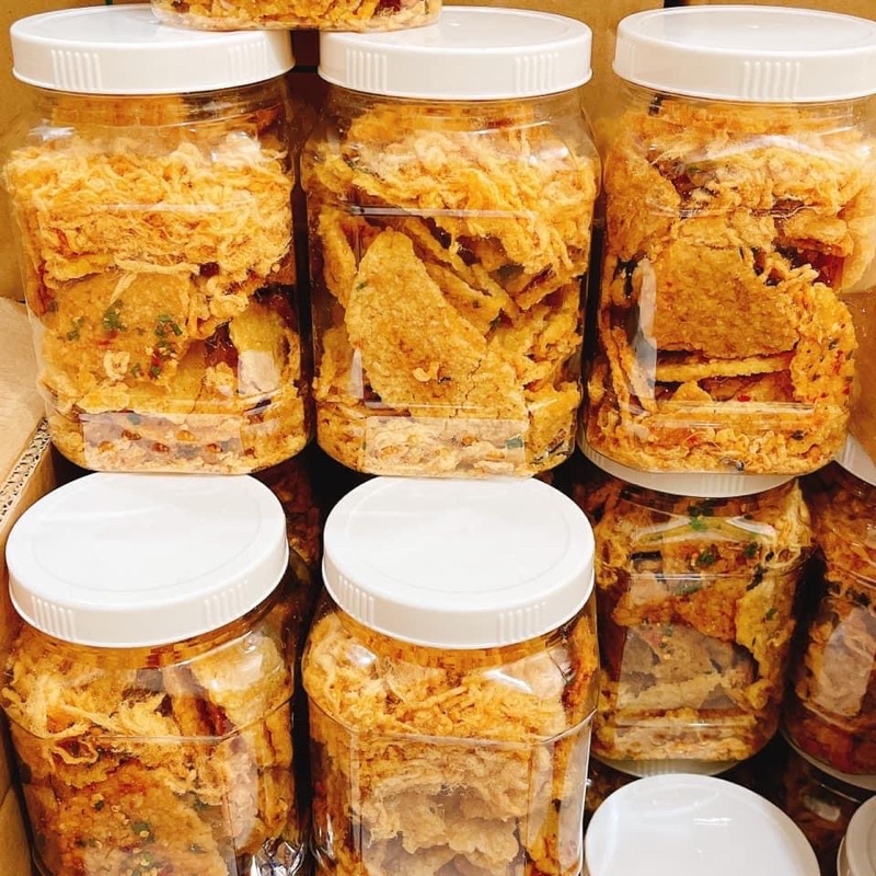 Cơm Cháy Mắm Hành Lắc Chà Bông - hộp 500gr