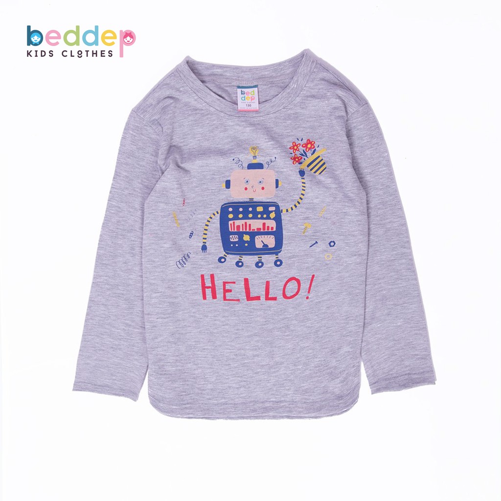 [Mã BMLTB35 giảm đến 35K đơn 99K] Áo thun dài tay Beddep Kids Clothes in hình cao cấp cho bé trai BP-BA02