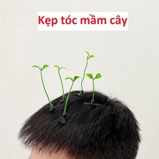 1 Kẹp Tóc Hình Cỏ Xanh Nhỏ Nhắn Dễ Thương Dành Cho Bé Gái