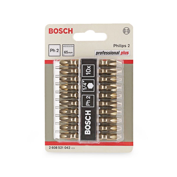 Bộ mũi vặn vít 10 cây Bosch 2608521042