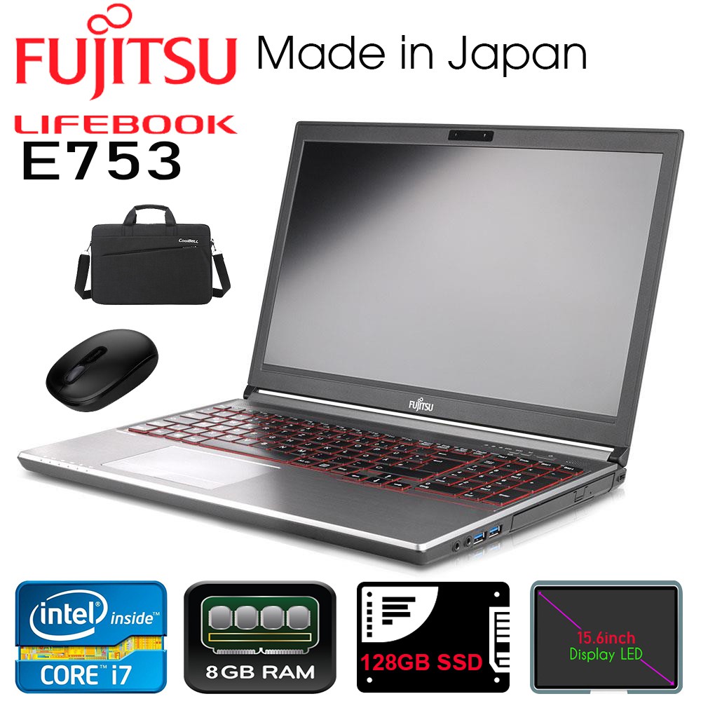 laptop fujitsu lifebook s936 core i5-6300u, 4gb ram, 128gb ssd 