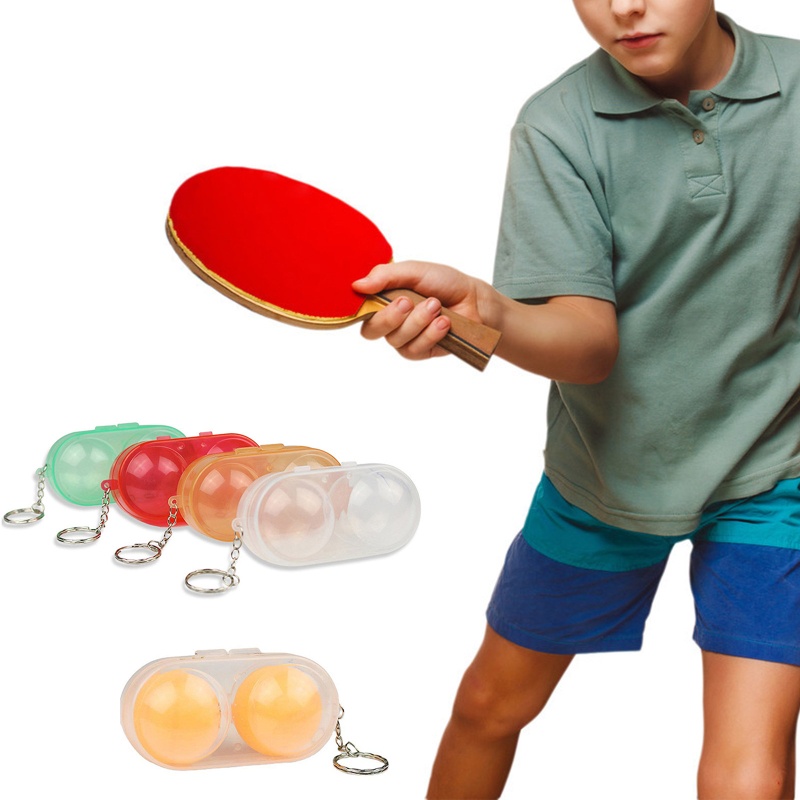 Hộp đựng bóng bàn di động Mon cho 2 bóng bàn cho móc chìa khóa thể thao ngoài trời