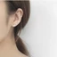 SAIA 12 Cặp / bộ Quà Tặng Cho Bạn Bè Nam / Nữ Thời Trang Hình Tròn 3 / 4 / 5 / 6 / 7MM Kích Thích Bấm huyệt