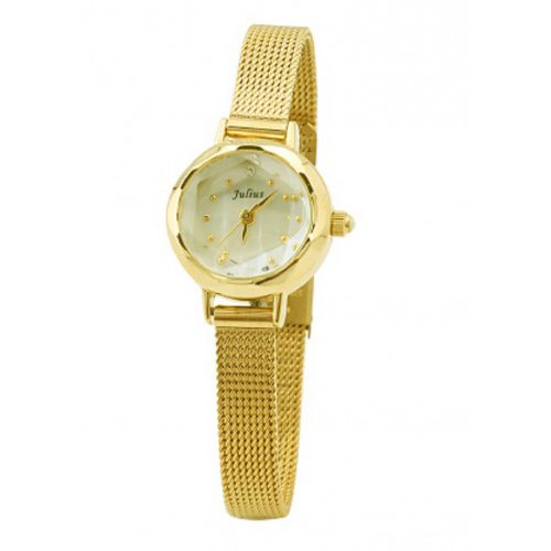 Đồng hồ nữ Julius dây kim loại vàng nhỏ xin JA-482 Vàng