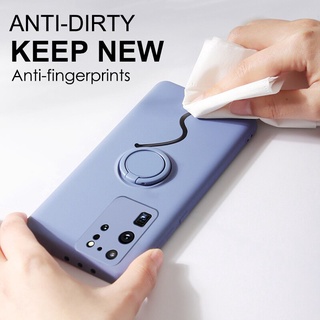 Ốp Điện Thoại Silicon Dẻo Kèm Giá Đỡ Nhẫn Từ Tính Chống Sốc Cho Xiaomi Poco X3 M3 F2 Pro NFC