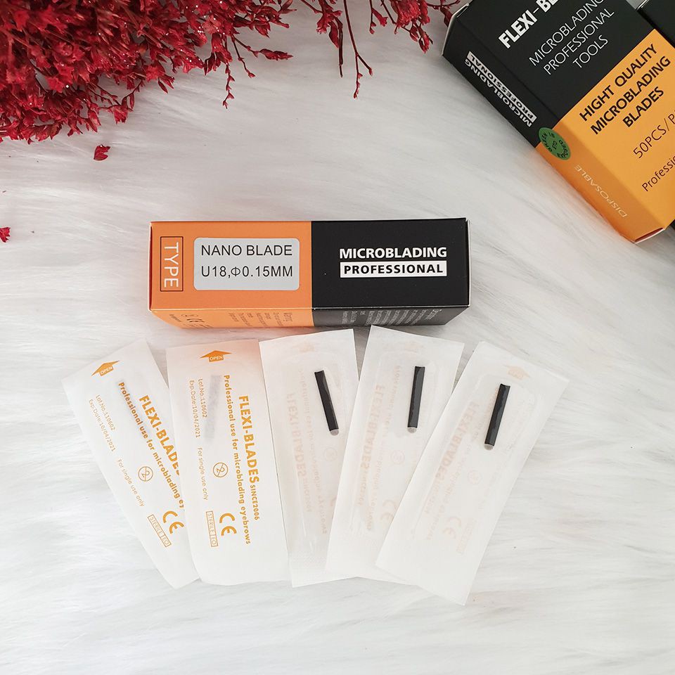 Dao khắc Nano Flexi Đen chéo 14 - chéo 18 | Dụng Cụ Phun Xăm