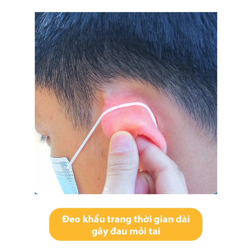 Tai giả đeo khẩu trang chống đau tai