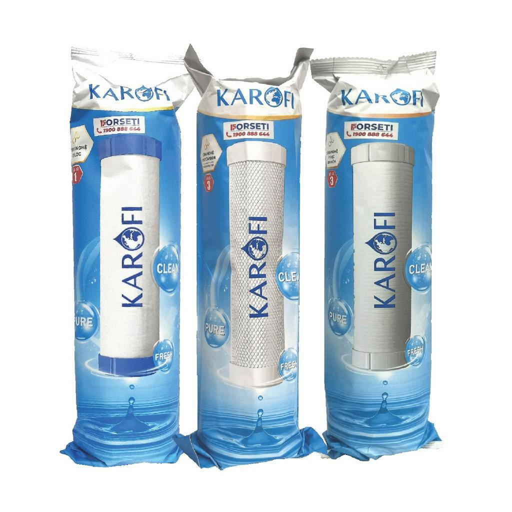 [Mã BMLTB200 giảm đến 100K đơn 499K] Combo 5 lõi lọc nước Karofi chính hãng dùng cho máy lọc nước Karofi HC300-RO
