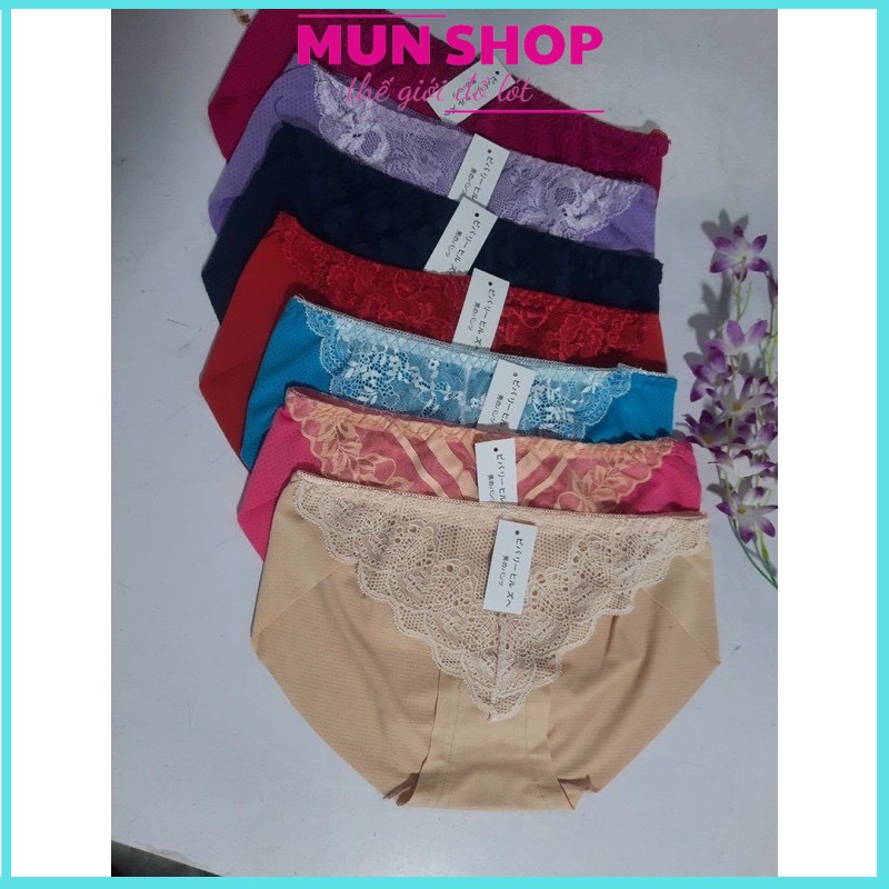COMBO 10 QUẦN LÓT PHA REN MẶT TRƯỚC