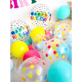 Bóng bay  chấm bi đủ màu trang trí sinh nhật và party Yến Nhi Decor