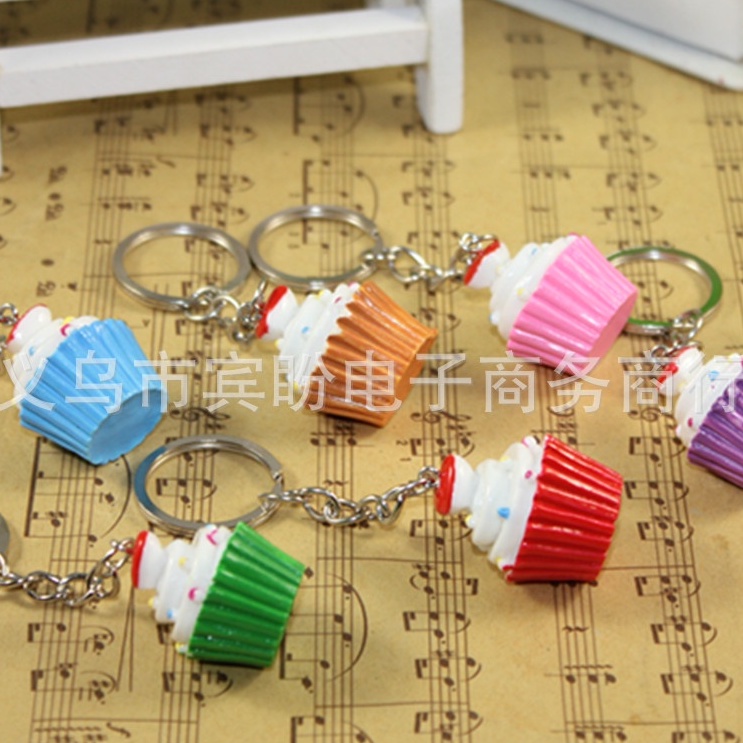 3 Móc Khóa Mô Hình Bánh Cupcake