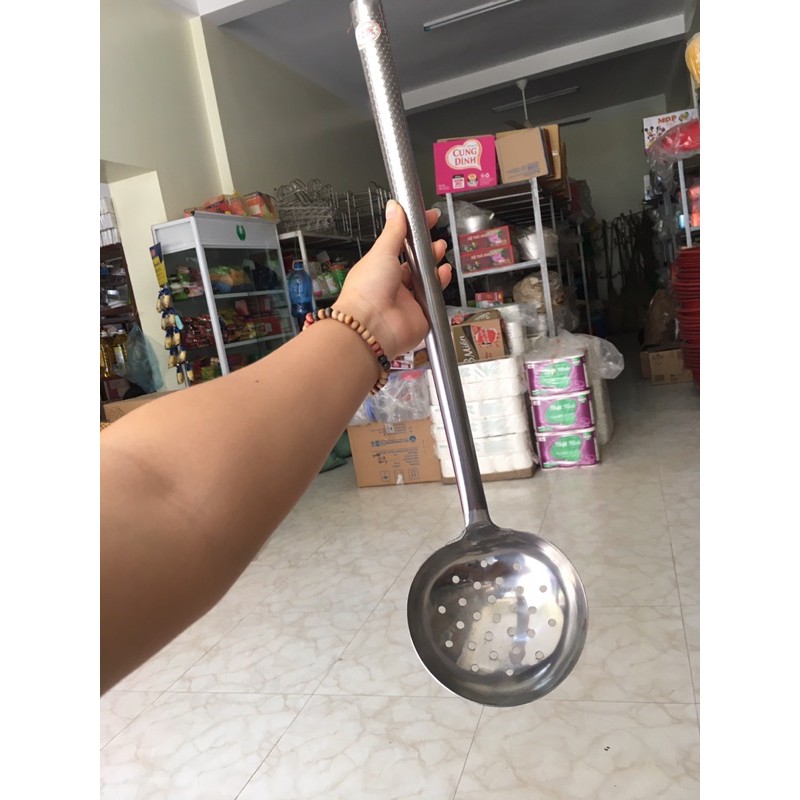 Muôi (muỗng) lỗ loại to inox 304 dày | Shopee Việt Nam