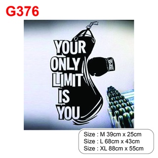 Decal dán trang trí phòng GYM - Tập Tạ, tăng động lực, sức tập cho khách hàng, tạo điểm nhấn cho phòng GYM P13