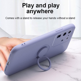 Ốp Điện Thoại Silicon Dẻo Kèm Giá Đỡ Nhẫn Từ Tính Chống Sốc Cho Xiaomi Poco X3 M3 F2 Pro NFC