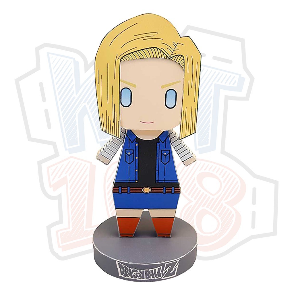 Mô hình giấy Anime Chibi Android 18 – Dragon Ball | Shopee Việt Nam
