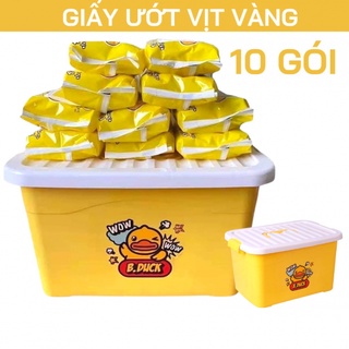 Khăn giấy ướt kháng khuẩn con vịt vàng loại 80 tờ-hàng cao cấp được kiểm tra hàng