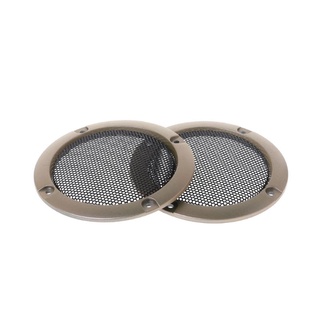 R * 2 Chiếc Loa Nướng 3 "Bảo Vệ Loa Siêu Trầm Khung Lưới Tản Nhiệt Lưới Thép Trang Trí Vòng Tròn DIY Phụ Kiện