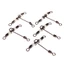 GUSTAVA 5 Cái / lốc Đầu Nối 3 Đường cross line Trident Splitter Đồng Thùng Xoay Xoay Với Ngọc Trai