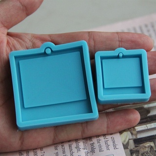 Creative Photo Frame Keychain Epoxy Resin Mold Handmade Pendants Silicone Mo