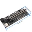 Btsg PCI cho Express Riser Card PCIe có màn hình nhiệt độ Bộ chuyển đổi USB 3 0 cho Min
