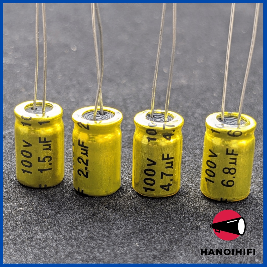 6 Chiếc Tụ không phân cực 100V 10x16 phân tần và bảo vệ loa treble, tụ ELENA từ Hà Nội Hifi