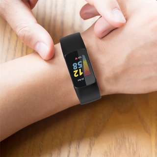 Dây đeo đồng hồ thể thao cho Fitbit Charge 5 6 Dây đeo đồng hồ thông minh Dây đeo cổ tay Silicon cao cấp Theo dõi sức khỏe