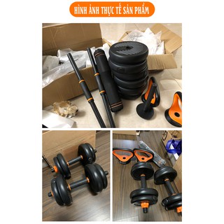 Bộ Tạ Tay Đa Năng Điều Chỉnh 20Kg Composite  6 Trong 1 FED-130220 Cao Cấp Đại Nam Sport