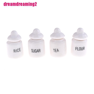 Bộ 4 lọ sứ trắng có nắp cho tỷ lệ trang trí nhà cửa
