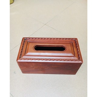 Hộp đựng giấy ăn gỗ hương cao cấp trạm đốt trúc