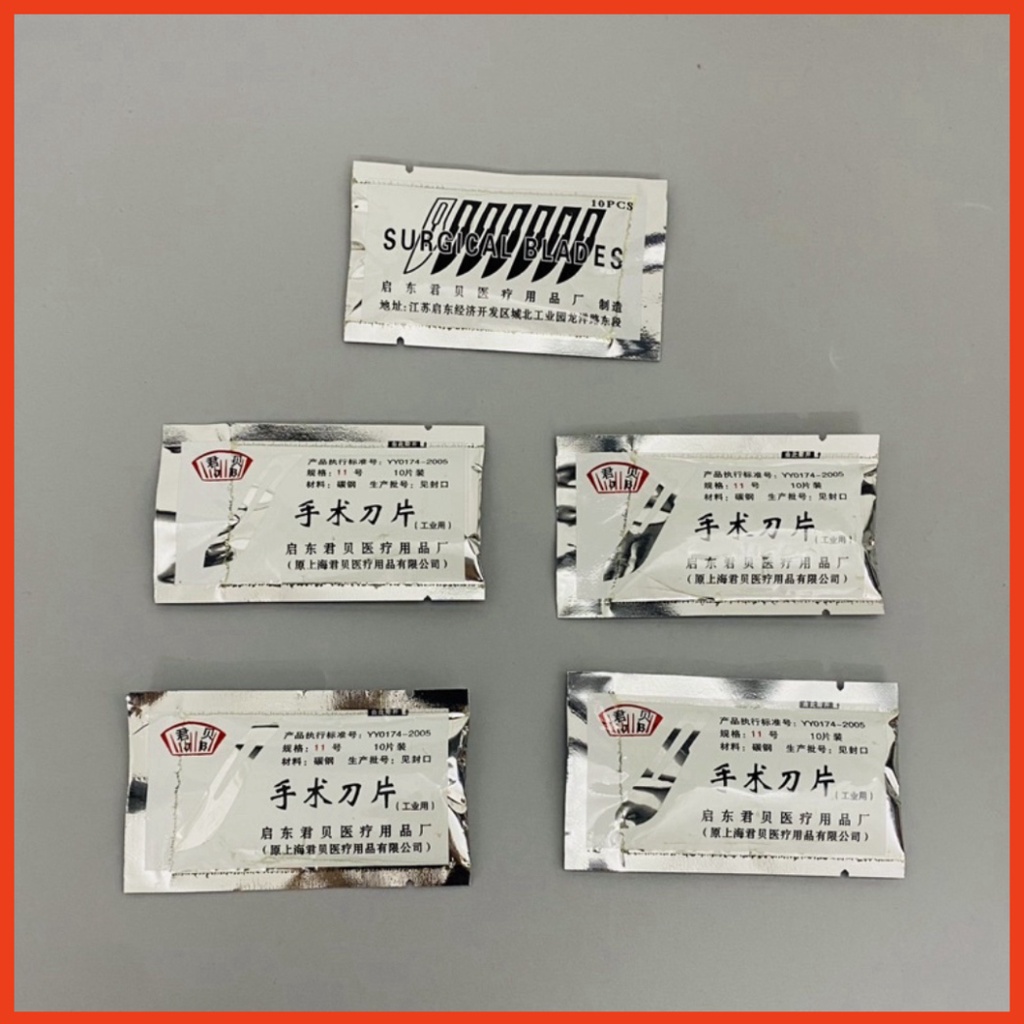 Lưỡi dao JUNBEI dùng để cắt, cạo, tách keo và hỗ trợ mở máy sửa điện thoại. 10 lưỡi