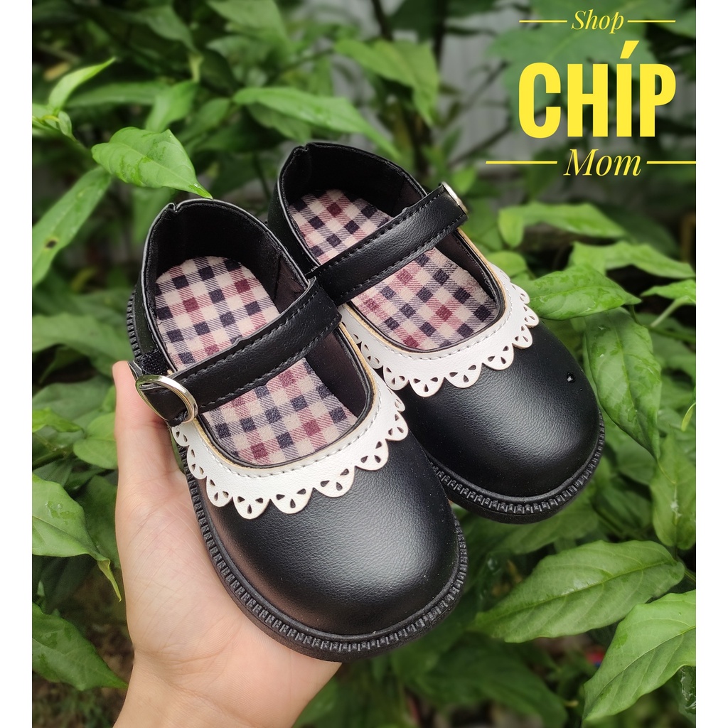 giày búp bê bé gái giày bệt cho bé da PU mềm êm chân bánh bèo nàng thơ kiểu dáng hàn quốc QCCC full hộp 1520 A7A