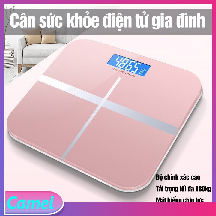 Cân sức khỏe gia đình xịn - Cân điện tử - Bền tốt, độ chính xác cao-sạc USB không dùng pin rất thuận tiện