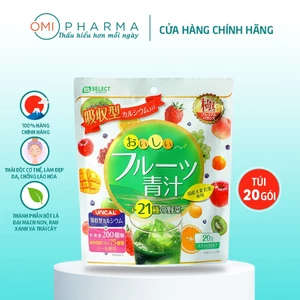 Bột Lá Đại Mạch Non Rau Xanh Và Trái Cây Bổ Sung Canxi Hấp Thụ, Thải Độc Cơ Thể S Select 3g/Gói - Túi 20 Gói