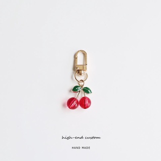 Móc Khóa Hình Trái Cherry Nhỏ Xinh Bằng Acrylic Dễ Thương