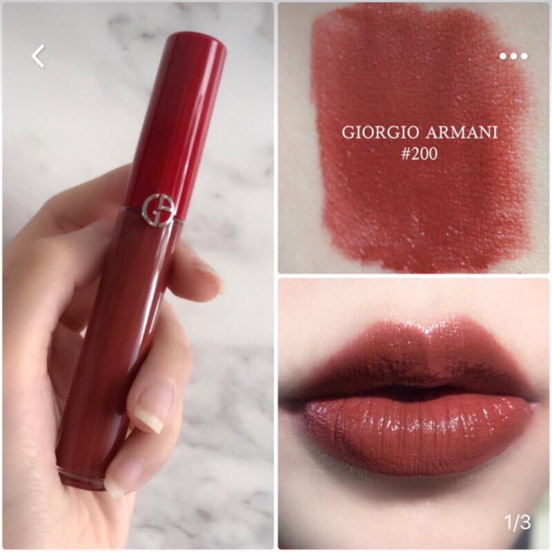 Giorgio armani lip maestro 200 swatch best sale