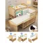 GIƯỜNG CŨI GỖ ĐA NĂNG 2 Tầng J528 Loại To 170cm