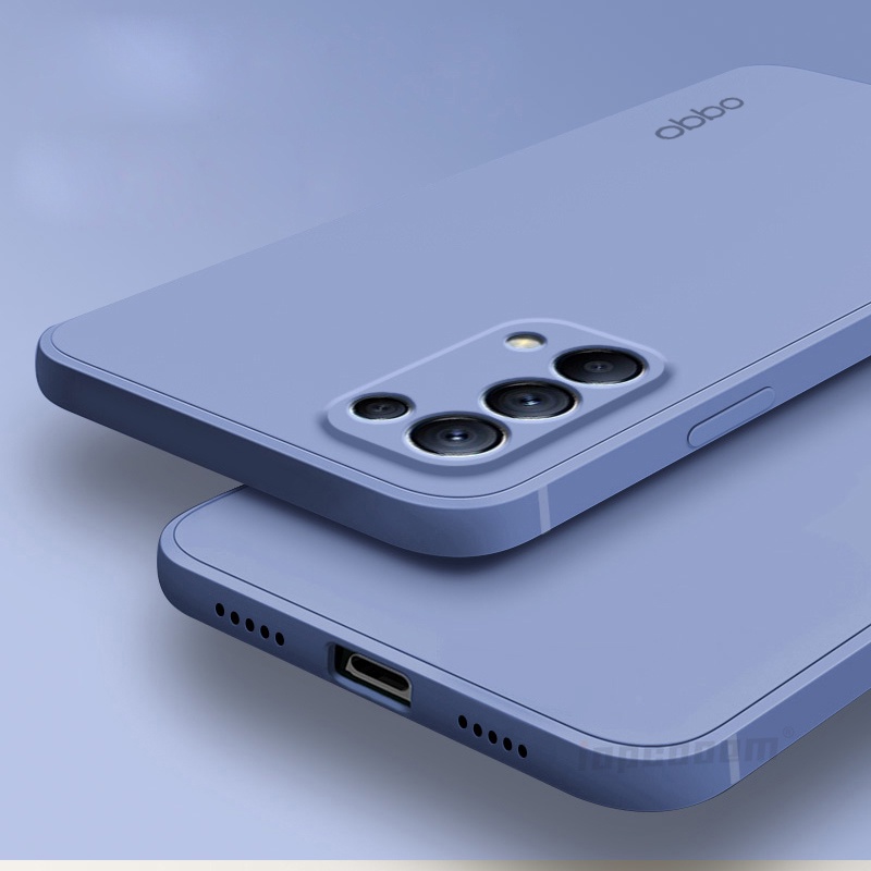 Ốp Điện Thoại Silicon Mềm Mỏng Màu Kẹo Hình Vuông Cho OPPO Reno 6 Pro 5 Pro+ 4 4G 5G Plus