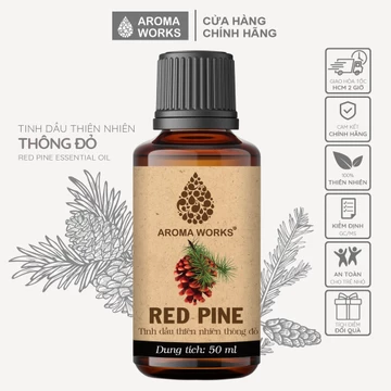 Tinh Dầu Thông Đỏ Aroma Works Thiên Nhiên Xông Phòng, Khử Mùi, Thanh Lọc Không Khí, Giảm Căng Thẳng - Red Pine