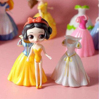 Búp bê thay váy, Set 6 công chúa tặng kèm 18 váy thay đổi