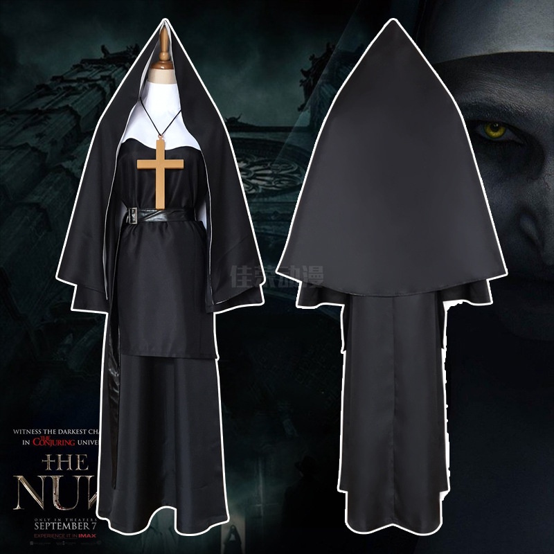 Bộ trang phục hóa trang Halloween nữ tu The Nun - Ác Quỷ Ma Sơ Valak ...