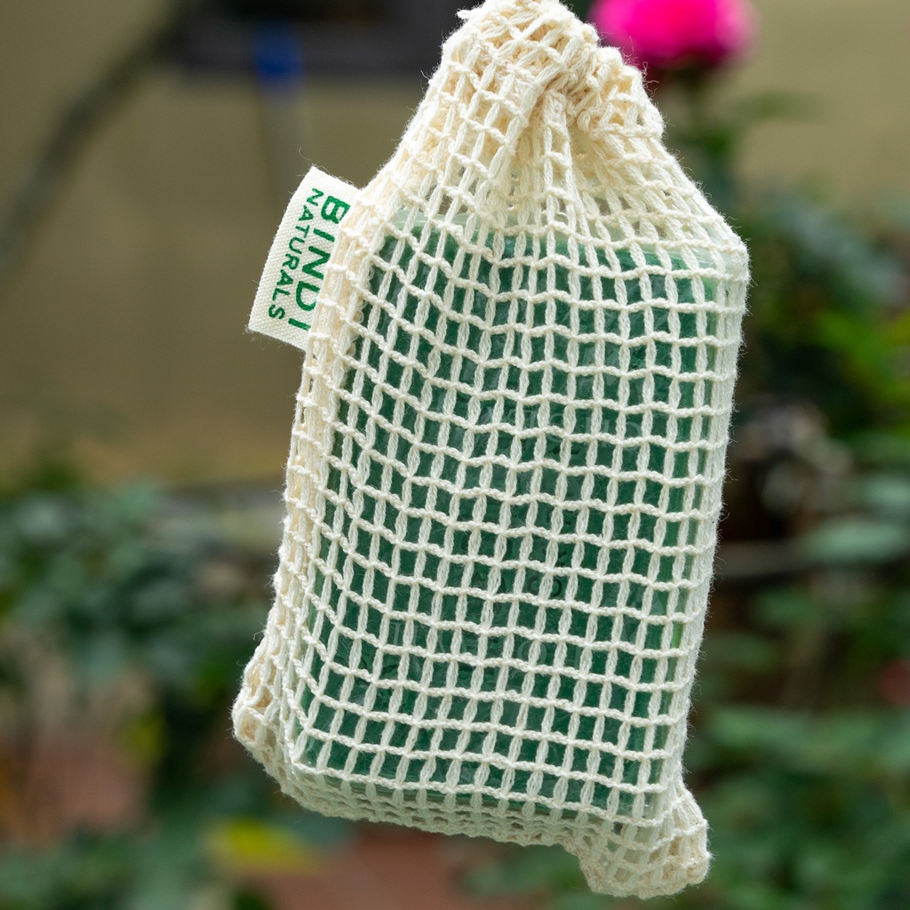 Ảnh Túi Đựng Xà Phòng Tạo Bọt 100% Cotton Tự Nhiên - Sạch, Bền, Thân Thiện Môi Trường 4