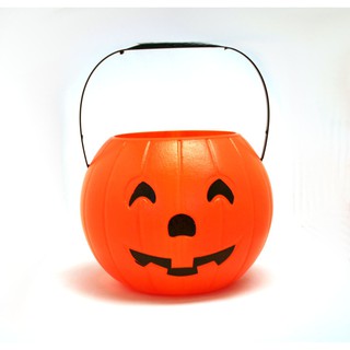 Đèn lồng bí ngô xin kẹo Halloween có đèn LED , giỏ bí ngô đèn nhạc